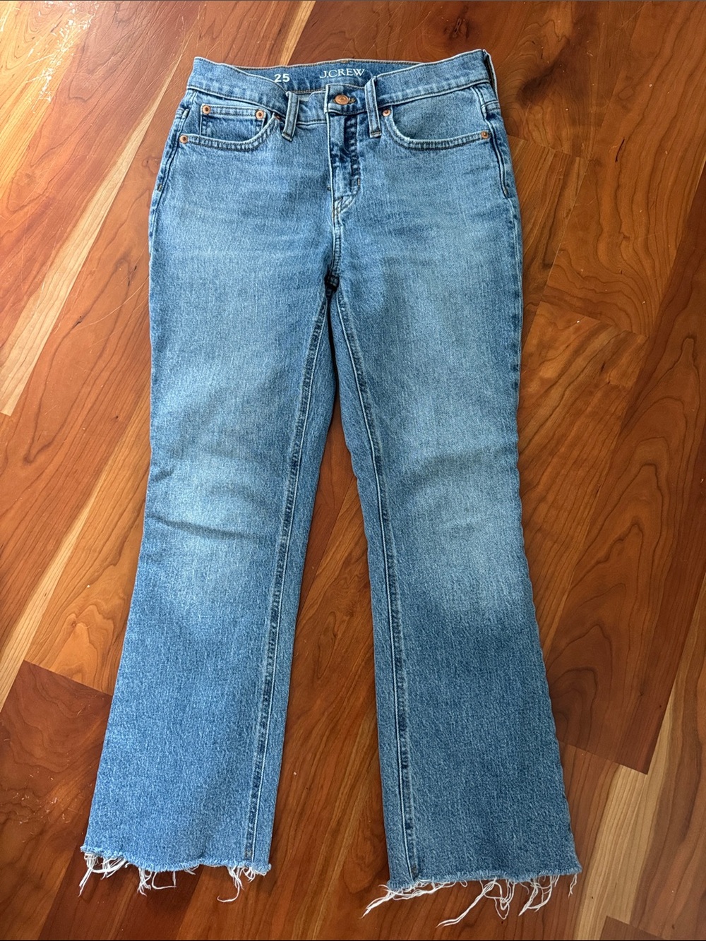 J. Crew Medium Light Blue Flare Jeans